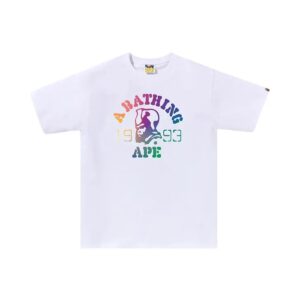 BAPE-GRADATION-GENERAL-TEE--WHITE BAPE GRADATION GENERAL TEE-WHITE
