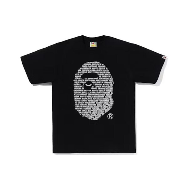 BAPE JAPAN APE HEAD TEE-BLACK