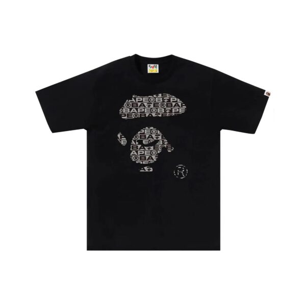 BAPE LUX SPORTS PATTERN APE FACE TEE-BLACK
