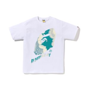 BAPE-TIE-DYE-TWIST-BY-BATHING-APE-TEE--WHITE BAPE TIE DYE TWIST BY BATHING APE TEE-WHITE