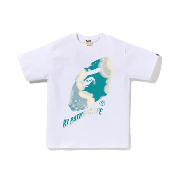 BAPE TIE DYE TWIST BY BATHING APE TEE-WHITE