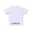 BAPE TRIBAL CAMO APE FACE STA TEE-BEIGE/WHITE