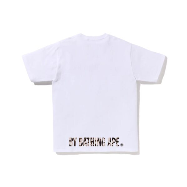 BAPE TRIBAL CAMO APE FACE STA TEE-BEIGE/WHITE