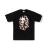 BAPE TRIBAL CAMO BIG APE HEAD TEE-BEIGE/BLACK