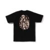 BAPE TRIBAL CAMO BIG APE HEAD TEE-BEIGE/BLACK