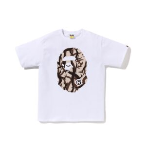 BAPE-TRIBAL-CAMO-BIG-APE-HEAD-TEE--BEIGE-WHITE BAPE TRIBAL CAMO BIG APE HEAD TEE-BEIGE/WHITE