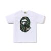 BAPE TRIBAL CAMO BIG APE HEAD TEE-GREEN/WHITE