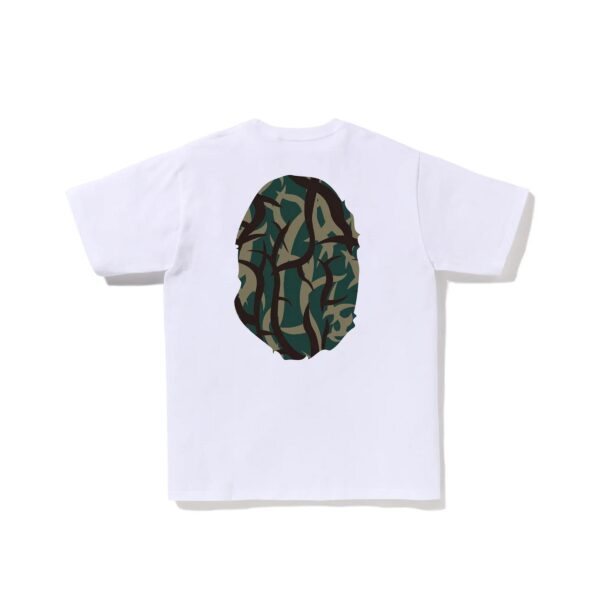 BAPE TRIBAL CAMO BIG APE HEAD TEE-GREEN/WHITE