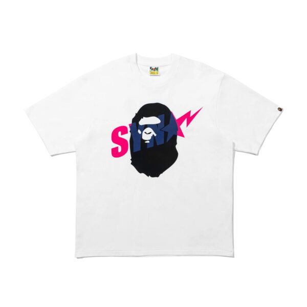 BAPE x SPOTIFY x SYNA APE HEAD RELAXED FIT TEE-WHITE