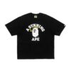 BAPE x SPOTIFY x SYNA COLLEGE RELAXED FIT TEE-BLACK
