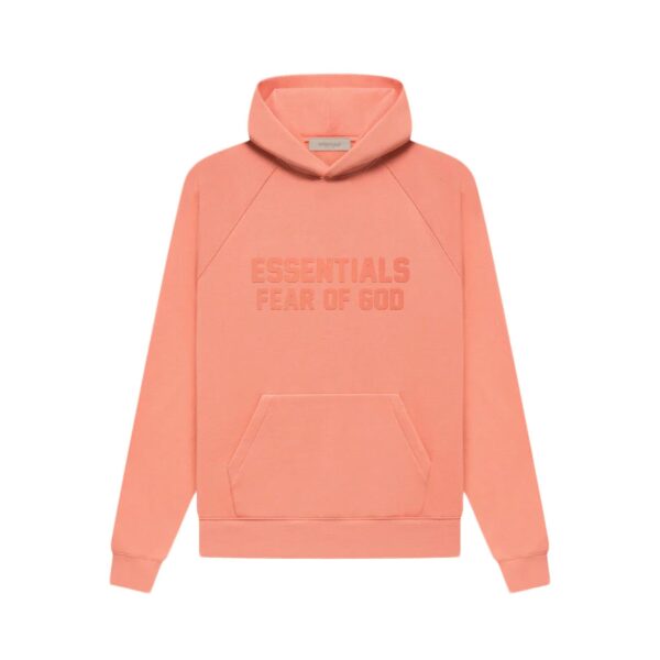 ESSENTIALS FW22 PULLOVER HOODIE-CORAL