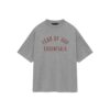 ESSENTIALS JERSEY CREWNECK TEE-DARK HEATHER GREY