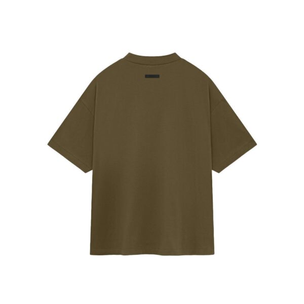 ESSENTIALS JERSEY CREWNECK TEE-OLIVE