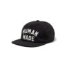 HUMAN MADE 5 PANEL NYLON CAP-BLACK