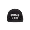HUMAN MADE 5 PANEL NYLON CAP-BLACK