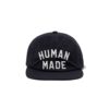 HUMAN MADE 5 PANEL NYLON CAP-NAVY