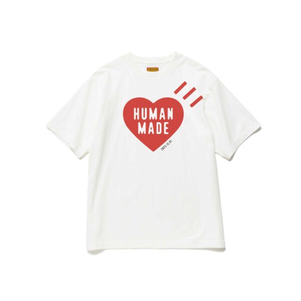 HUMAN MADE DAILY S/S TEE-RED/WHITE