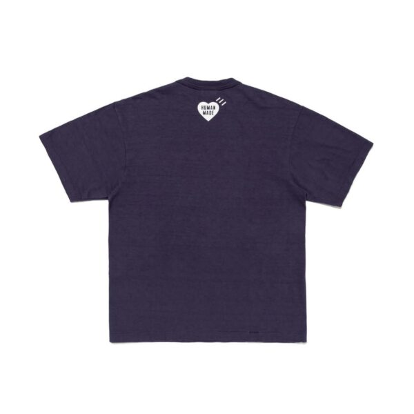 HUMAN MADE HEART BRIDGE GRAPHIC TEE-NAVY
