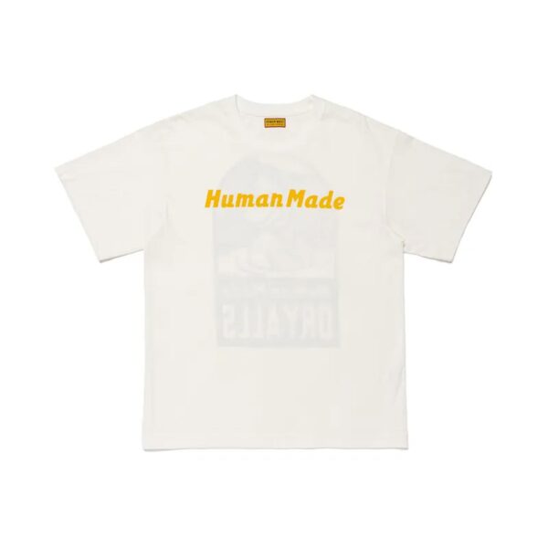 HUMAN MADE SPELLOUT DUCK BACK DESIGN TEE-WHITE