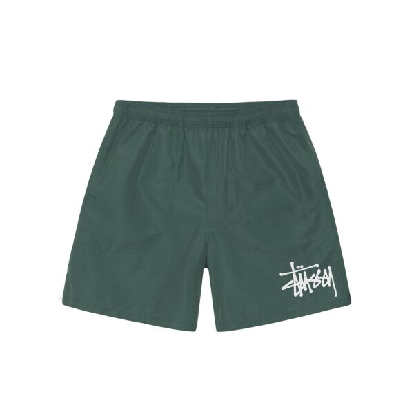 STUSSY BIG STOCK LOGO WATER SHORTS-EMERALD