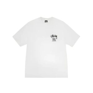 STUSSY-CLASSIC-GEAR-PIGMENT-DYED-TEE--WHITE STUSSY CLASSIC GEAR PIGMENT DYED TEE-WHITE