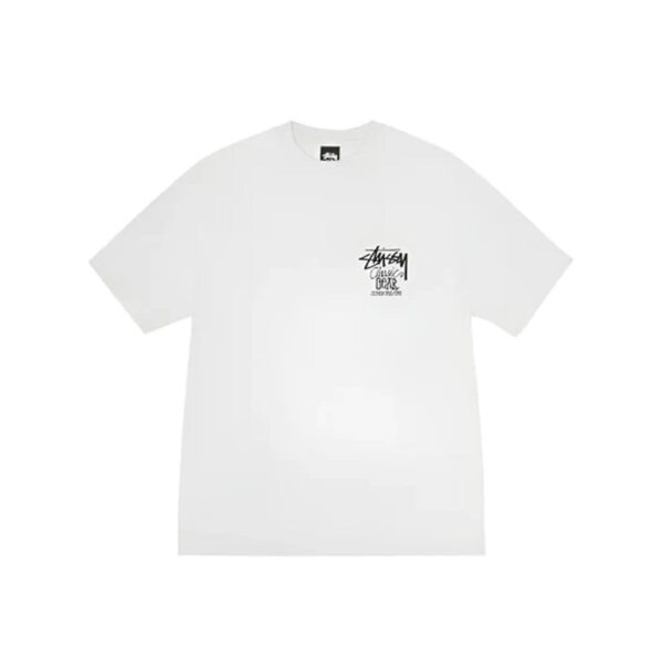 STUSSY CLASSIC GEAR PIGMENT DYED TEE-WHITE