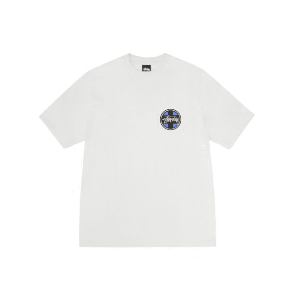 STUSSY CROSS DOT PIGMENT DYED TEE-NATURAL