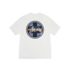 STUSSY CROSS DOT PIGMENT DYED TEE-NATURAL