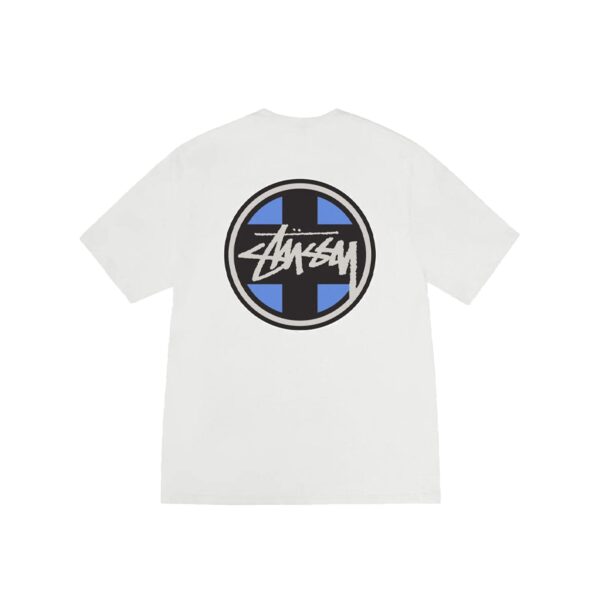 STUSSY CROSS DOT PIGMENT DYED TEE-NATURAL
