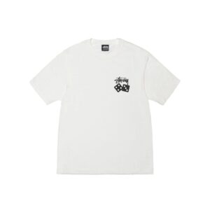 STUSSY-DICE-PIGMENT-DYED-TEE--WHITE STUSSY DICE PIGMENT DYED TEE-WHITE