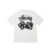 STUSSY DICE PIGMENT DYED TEE-WHITE