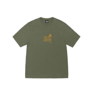 STUSSY-IN-BLOOM-TEE--OLIVE STUSSY IN BLOOM TEE-OLIVE
