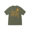 STUSSY IN BLOOM TEE-OLIVE