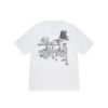 STUSSY IN BLOOM TEE-WHITE