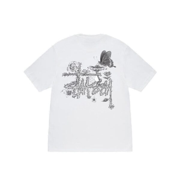 STUSSY IN BLOOM TEE-WHITE