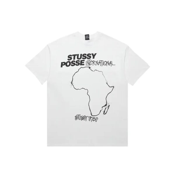 STUSSY POSSE INTERNATIONAL TRIBE TEE-WHITE