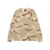 STUSSY RAGLAN THERMAL L/S CREWNECK-DESSERT CAMO