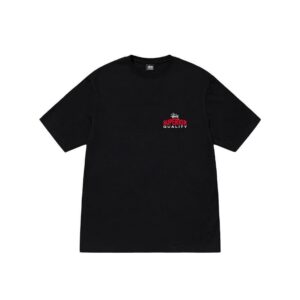 STUSSY SUPERIOR QUALITY TEE-BLACK