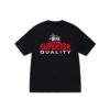 STUSSY SUPERIOR QUALITY TEE-BLACK