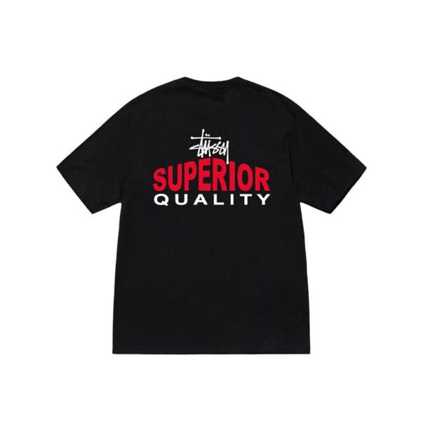 STUSSY SUPERIOR QUALITY TEE-BLACK