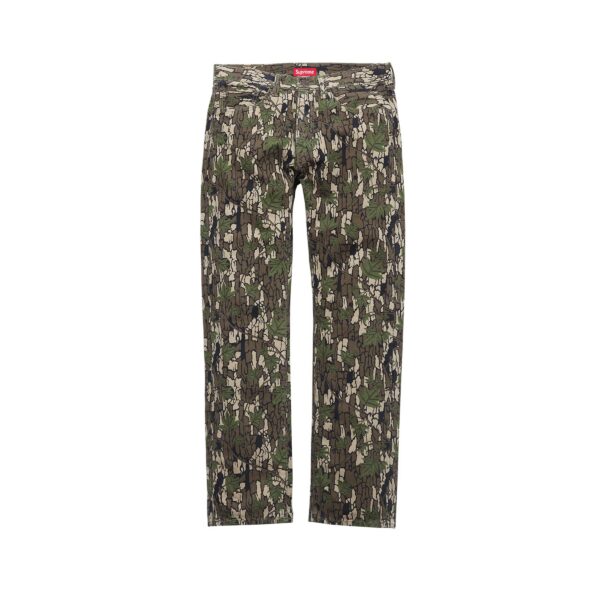 SUPREME FW13 LEVIS 505 FLY CANVAS JEANS-TREE CAMO
