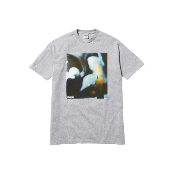 SUPREME FW17 CANDLE TEE HEATHER-GREY