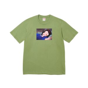 SUPREME-FW24-SNOW-WHITE-TEE-MOSS--GREEN SUPREME FW24 SNOW WHITE TEE MOSS-GREEN