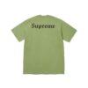 SUPREME FW24 SNOW WHITE TEE MOSS-GREEN