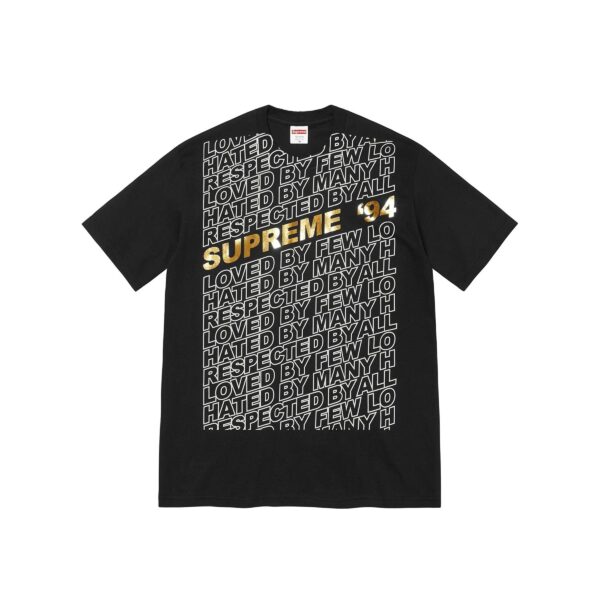 SUPREME RESPECTED TEE-BLACK