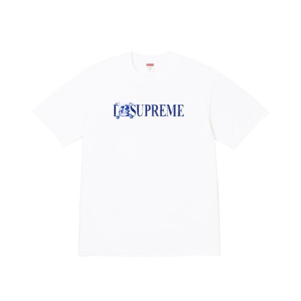 SUPREME SKULL TEE-WHITE