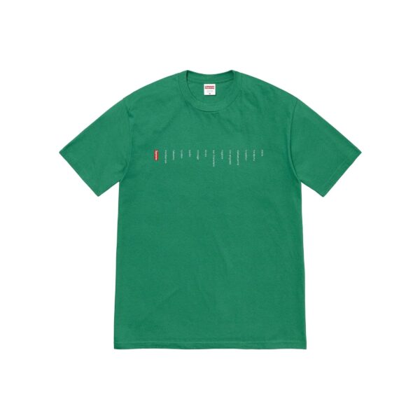 SUPREME SS23 LOCATION TEE-GREEN
