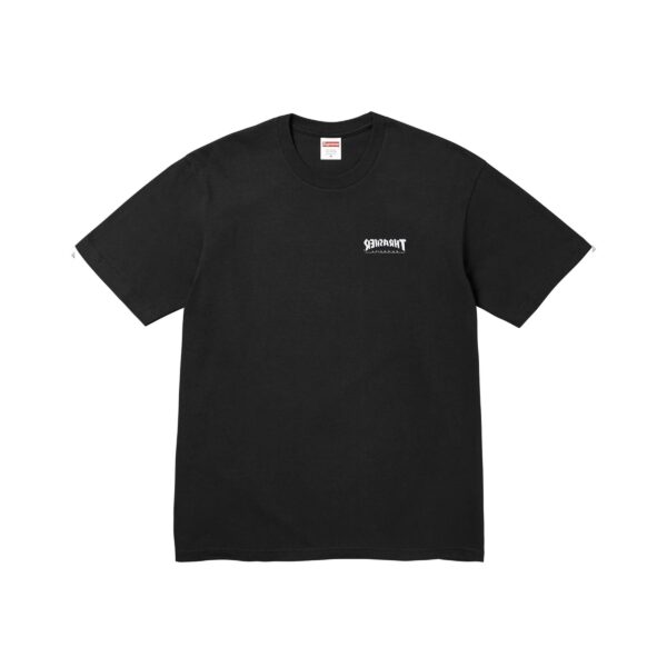SUPREME THRASHER CROSS TEE-BLACK