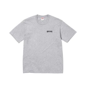 SUPREME-THRASHER-CROSS-TEE-GRAY SUPREME THRASHER CROSS TEE-GRAY