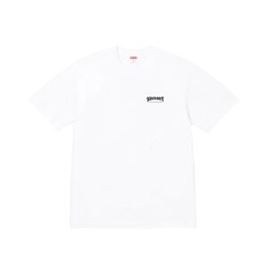 SUPREME-THRASHER-CROSS-TEE-WHITE SUPREME THRASHER CROSS TEE-WHITE